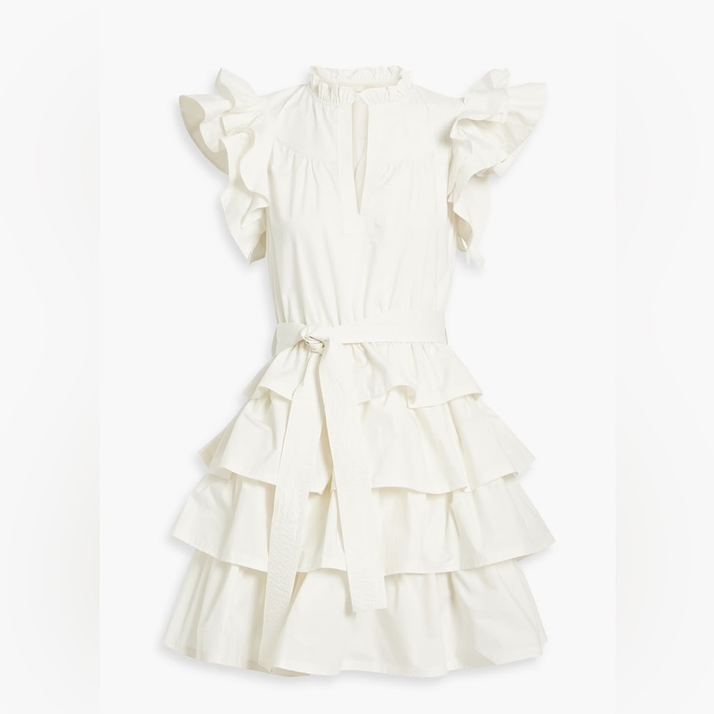 Ulla Johnson Lulua Ruffle Mini Dress, Size 16 - Picture 5 of 8